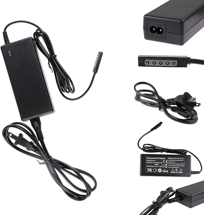 US Plug AC Power Supply Adapter Cord for Microsoft Surface Pro/Surface