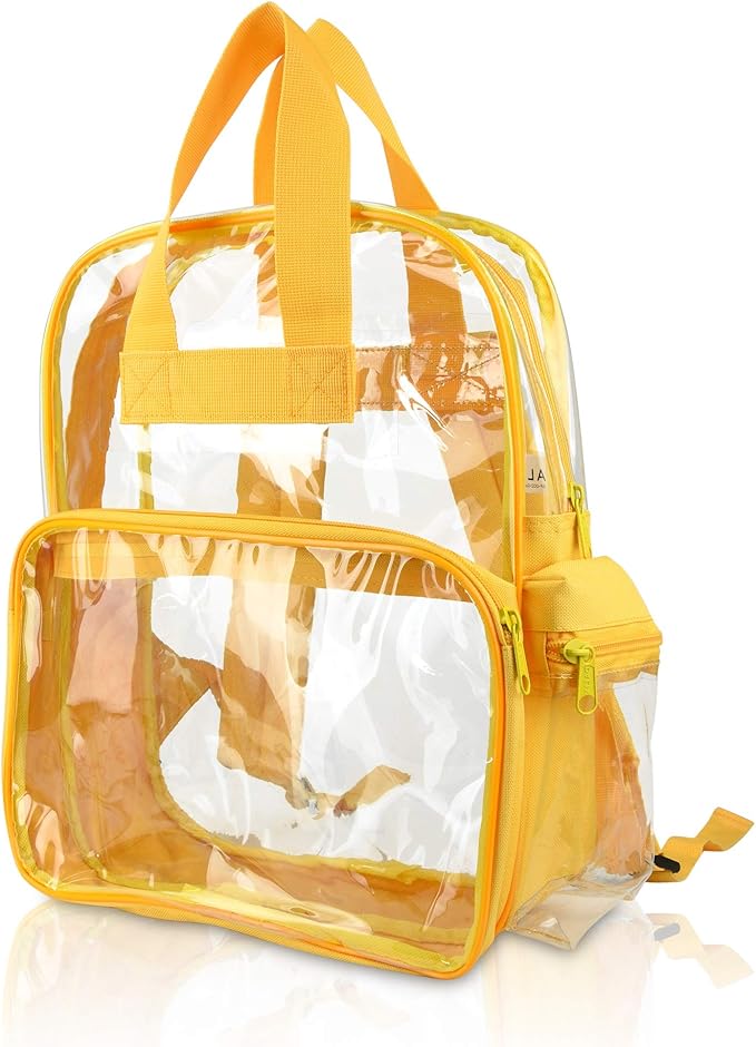 Wholesale Clear Backpacks Small Book Bags 50 Pc DALIX Gold