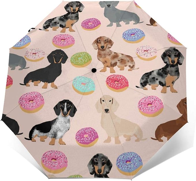 SMAZDFXX 3-fach Faltbarer Regenschirm Mit Hühnermuster - UV & Regen Schutz Für Unterwegs