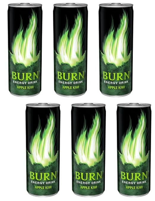 Burn Energy Drink, Apple Kiwi Taste 8.45 Fluid Ounce