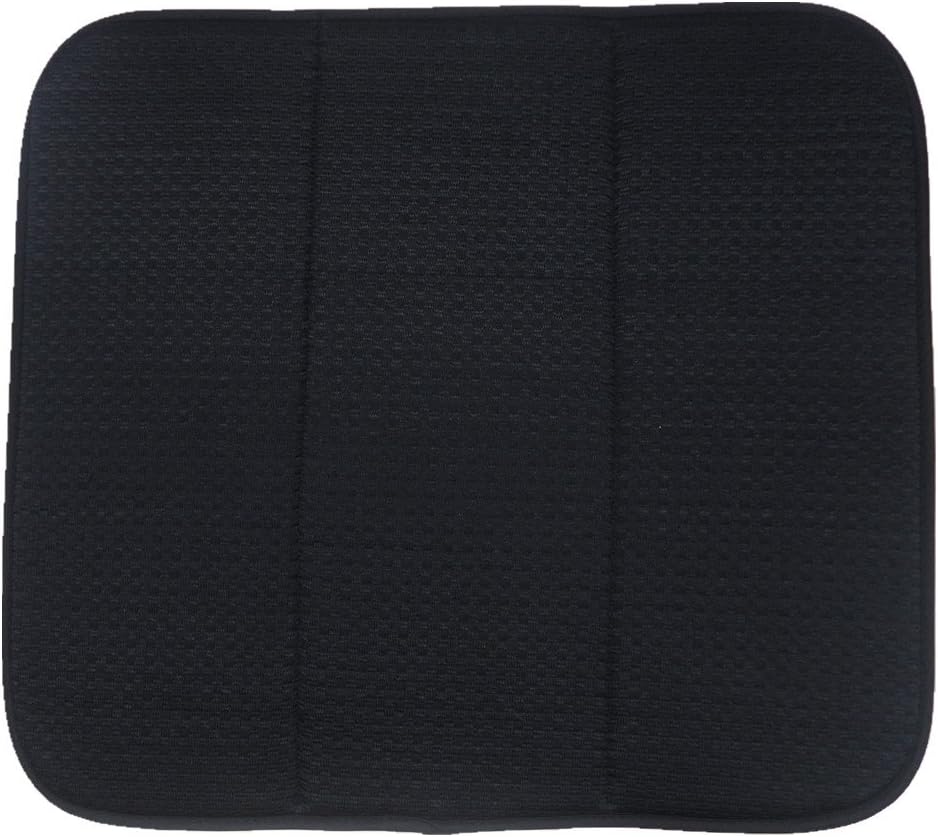 KLEIESH Microfiber Dish Drying Mat (40cmx45cm, Black)