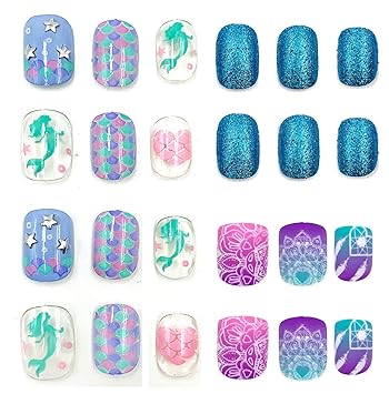 Get Amazon Com 64pcs Cartoon Blue Shiny Kids Fake Nails Press On Self Free Get Wallpaper Amazon Com 64pcs Cartoon Blue Shiny Kids Fake Nails Press On Self For iPhone
