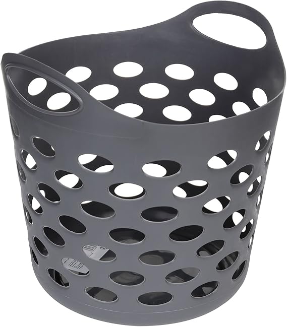 Round Laundry Basket, 28 l, Grey Amazon.co.uk Kitchen & Home