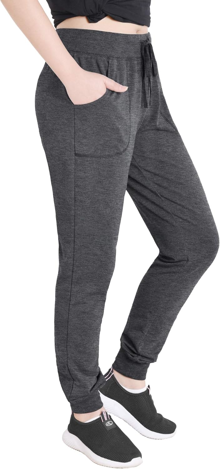 Latuza Women's Cotton Joggers Jersey Sweatpants with Pockets at  Women’s Clothing store