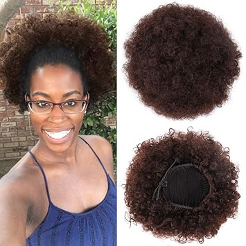 Gx Beauty Medium Sized 33 Afro Bun Drawstring Ponytail