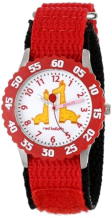 Red Balloon Kids W000183 Jungle Animals Stainless Steel Time Teacher Watch