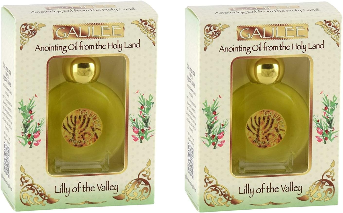 (2 Pack) Galilee Anointing Oil - Lily of The Valley 12ml (0.4 fl.oz.)