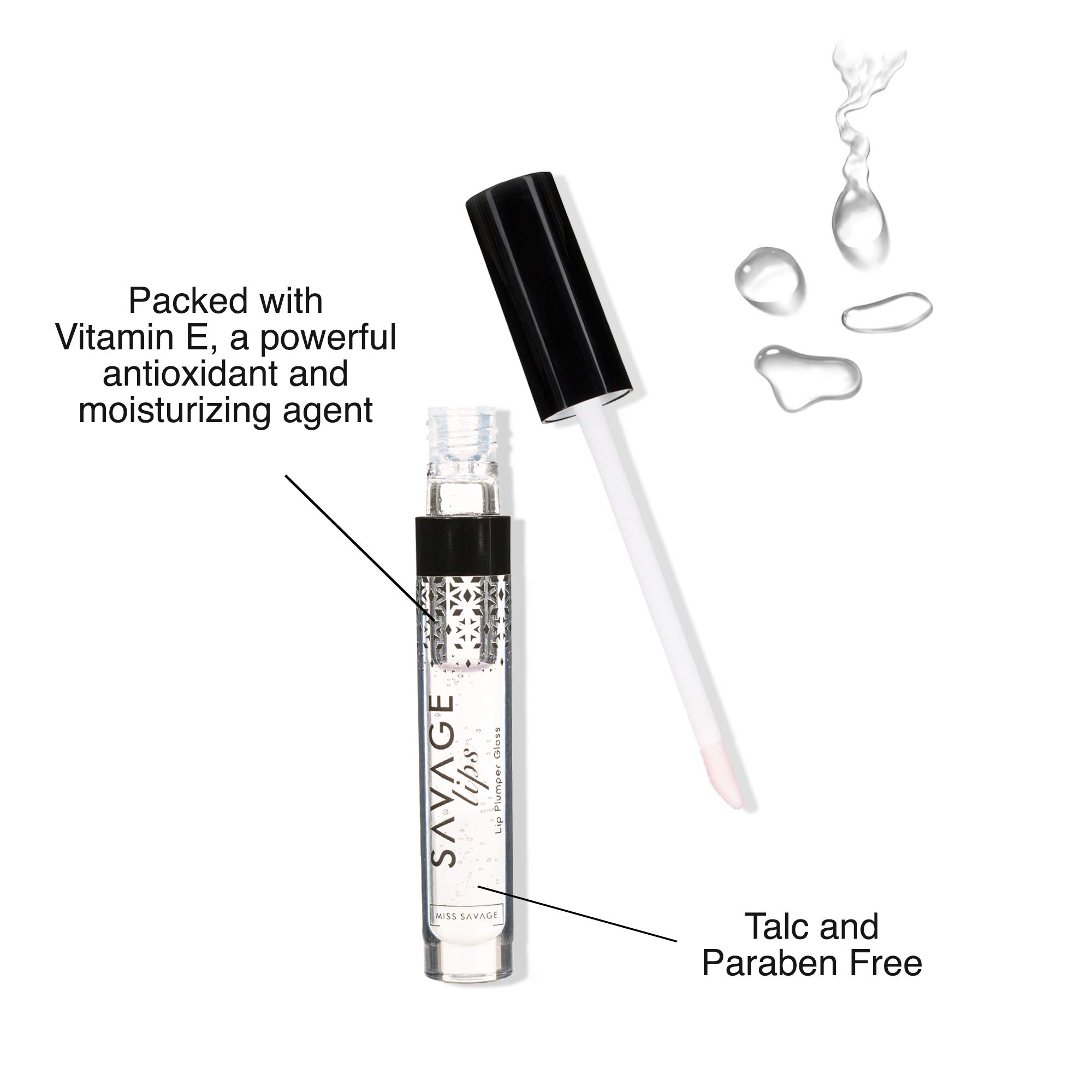 Lip Plumper Lip Gloss is All Natural Serum with Vitamin E, Antioxidants