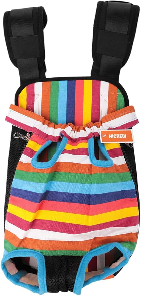 nicrew legs out front dog carrier