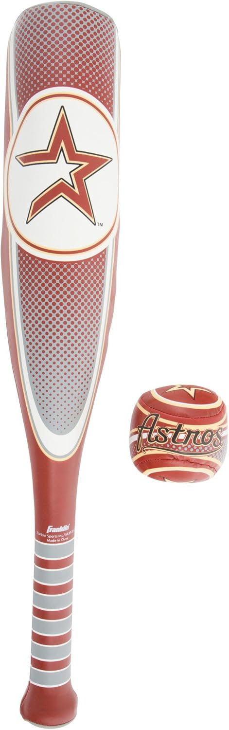 Franklin Sports Tampa Bay Rays Soft Sport Bat & Ball Set - Soft Vinyl Toy Baseball Bat and Ball Team Logo - MLB Official Licensed Product : Sports & Outdoors
