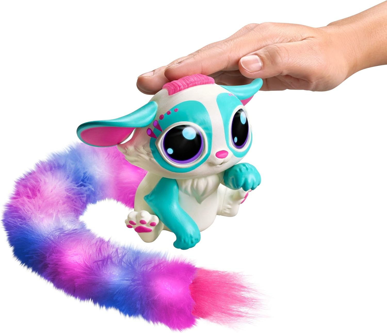 Mattel GHP19 – Lil ́Gleemerz Amiglow Blue Interactive Toy, Reacts to ...