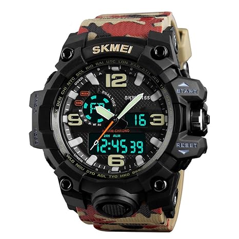 Sports Analog-Digital Multi-Colour Dial Mens Watch - SkmeiMW52