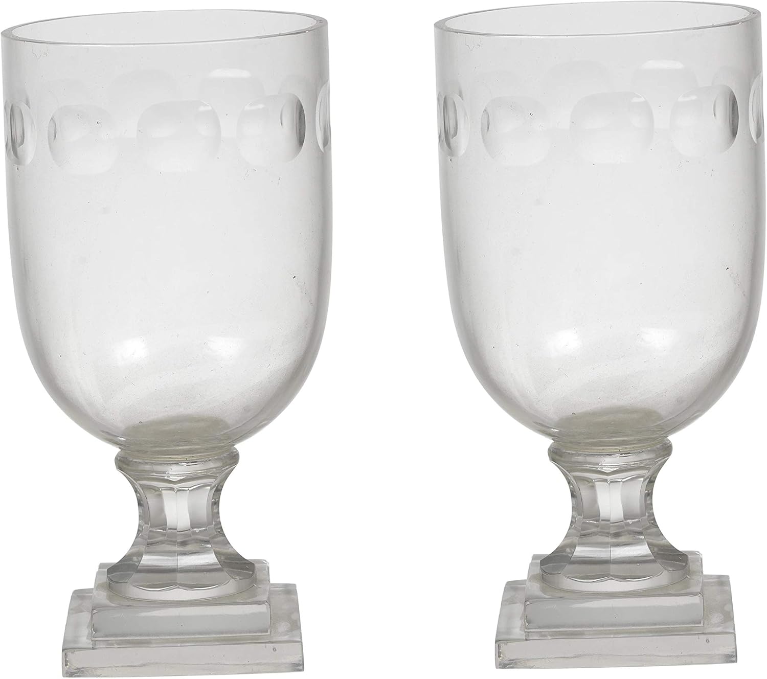 Decor Home Glass Hurricanes JL101 (Set of 2) Home & Kitchen