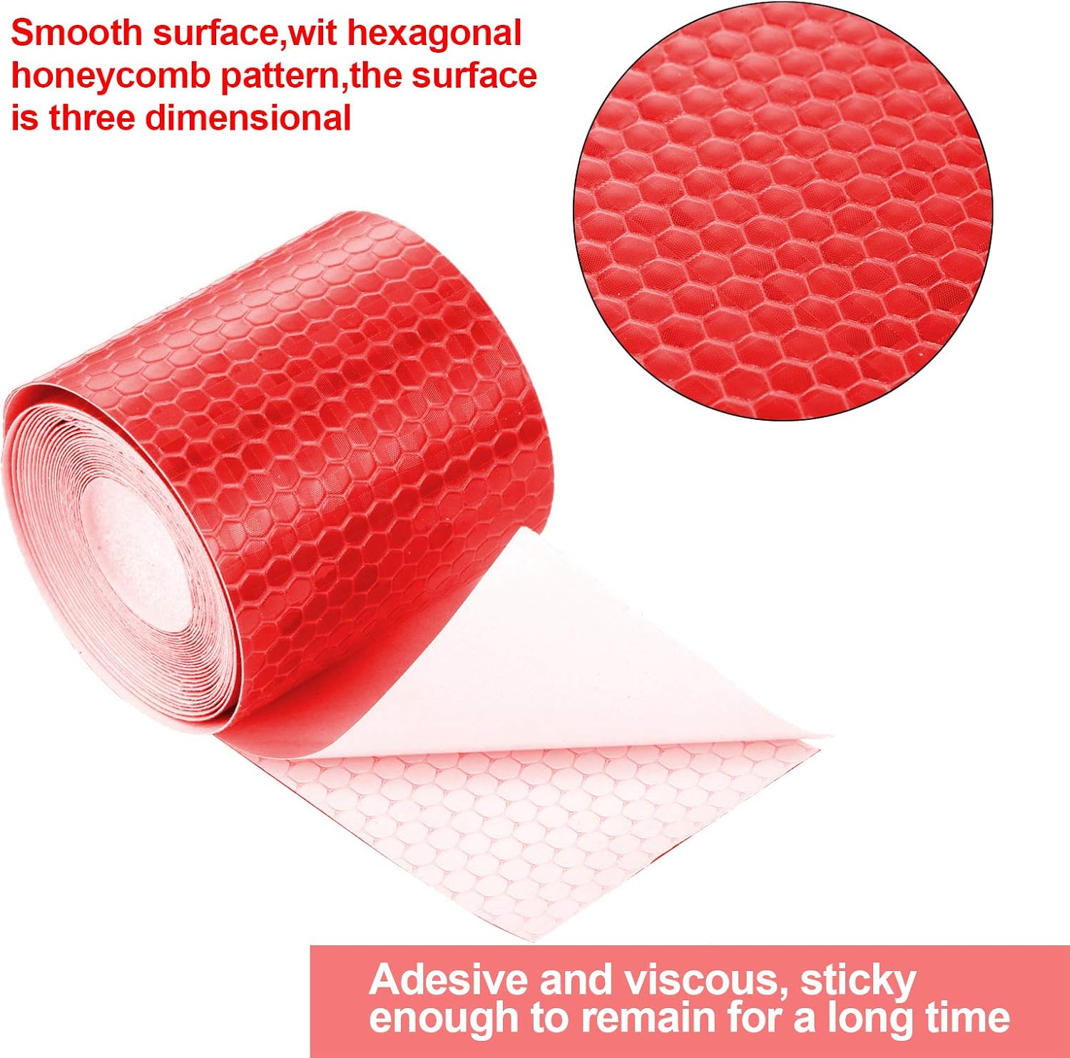 Skyzone 2PCS 5cm x 3 Meters Reflective Tape Warning Tape Reflector Tape Security Marking Tape Self-Adhesive High Visibility Stickers for Bicycles Vehicles Cars Motorcycles Night Activity - Image 5