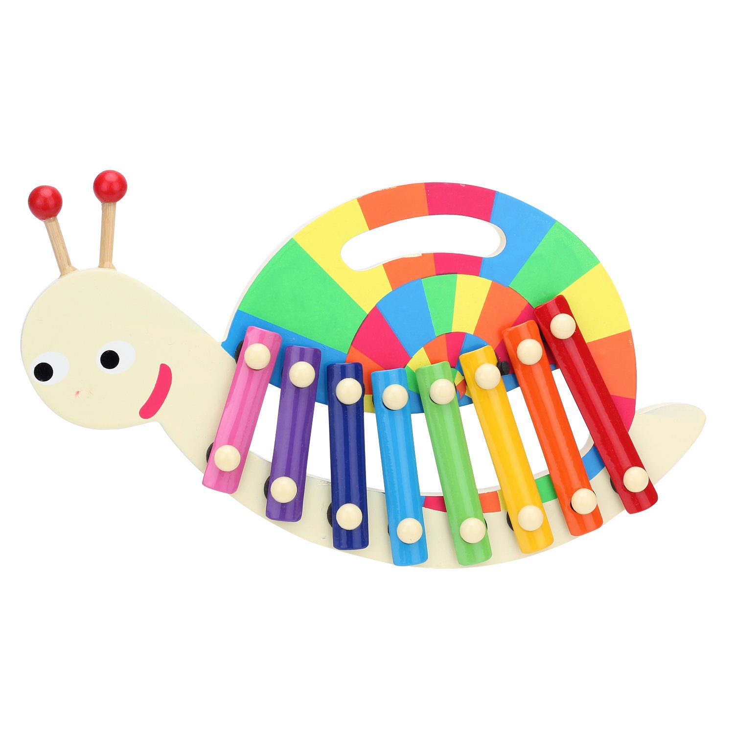 Caracol Xilófono de Madera Desarrollo de Instrumentos Juguetes Sonido Instrumento Musical para