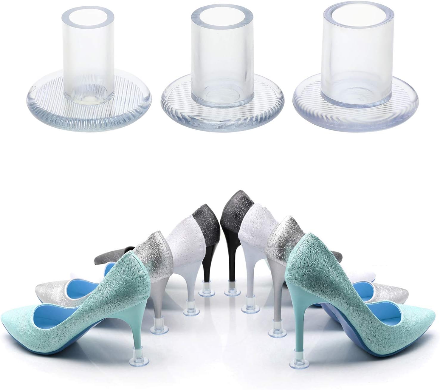 OOTSR (6 works) High Heel Protectors, 3 Sizes Shoe Heel Savers for Weddings & Outdoor Events Protecting Shoe Heels - Image 5