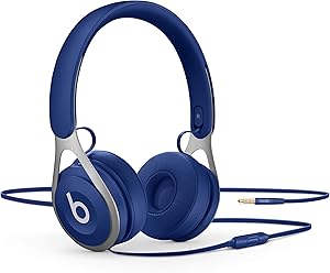 Beats Ep Wired On-Ear Headphones - Battery Free For Unlimited Listening, Built In Mic And Controls - Blue