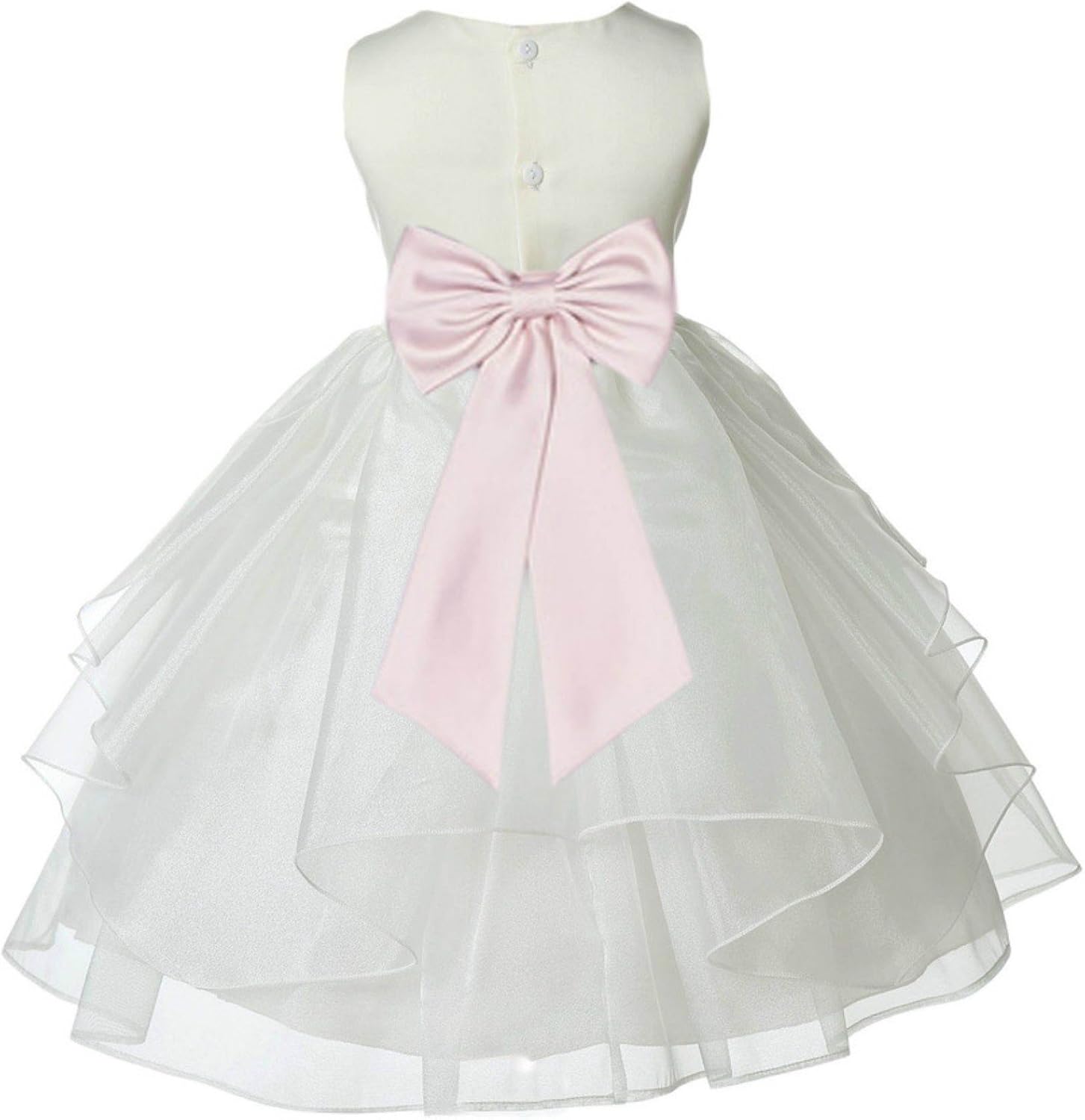dark pink flower girl dresses