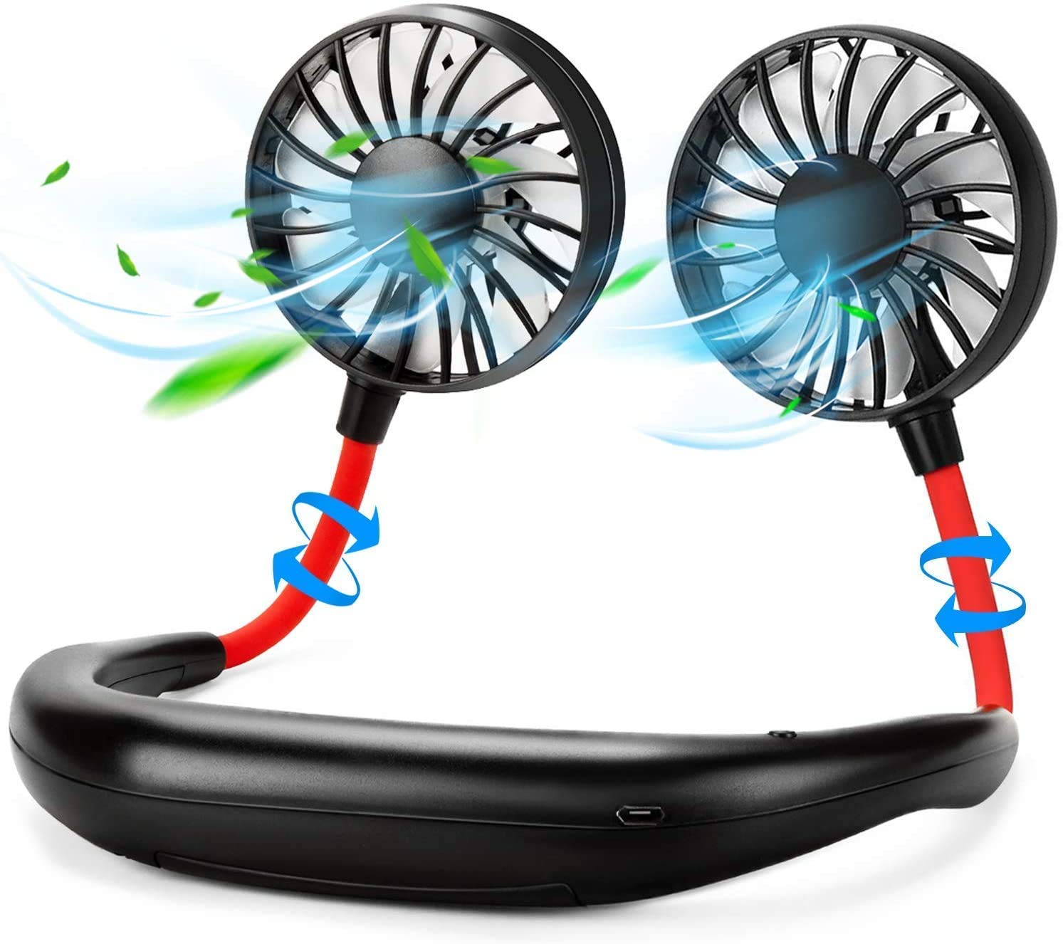 02 cool rechargeable neck fan