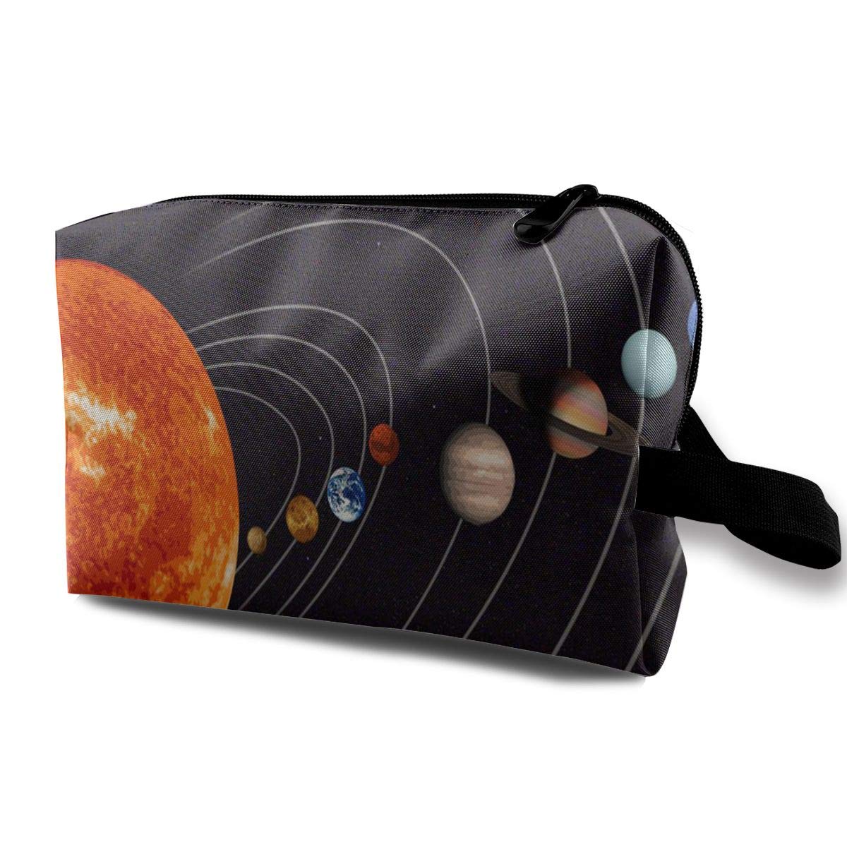 Amazoncom Makeup Bag Solar System Pencil Drawing Portable