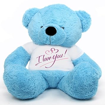 big teddy bear blue