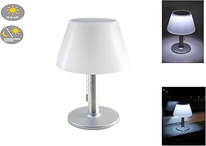 Dalux Led Solar Tisch Garten Leuchte Lampe Jolla Zugschalter Drei Helligkeits Stufen Solar Balkon Terrasse Treppen Gartentisch Camping Party Leuchte Lampe Amazon De Beleuchtung