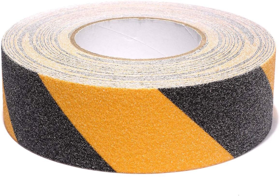 Safety Tape Yellow Black, AntiSlip Safety Tapes Adhesive for Outdoor