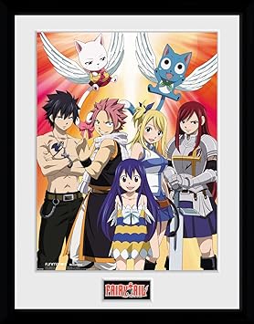 GB Eye Fairy Tail, Season 2 Key Art Kunstdruck, gerahmt, 30 x 40 cm, Verschiedene