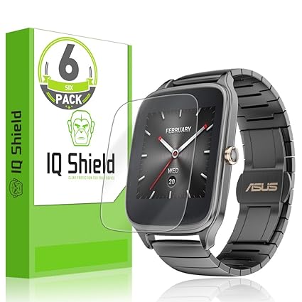 IQ Shield Screen Protector Compatible with Asus Zenwatch (49mm)(6-Pack) LiquidSkin Anti-Bubble Clear Film