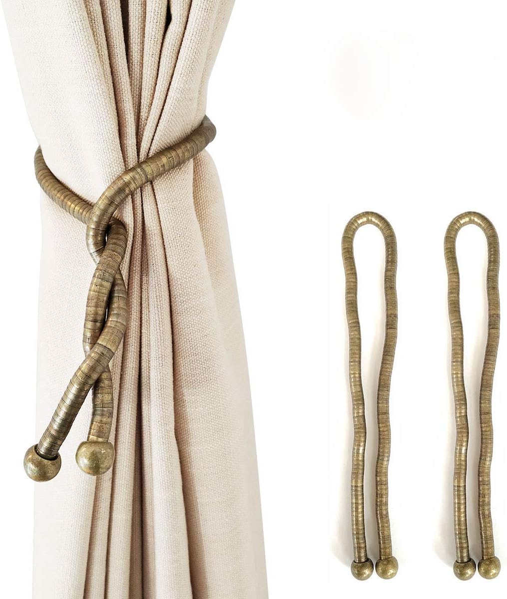 KXLIFE Curtain Tiebacks Clips, Decorative Curtain Holdbacks