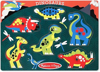 melissa and doug wooden dinosaur puzzle