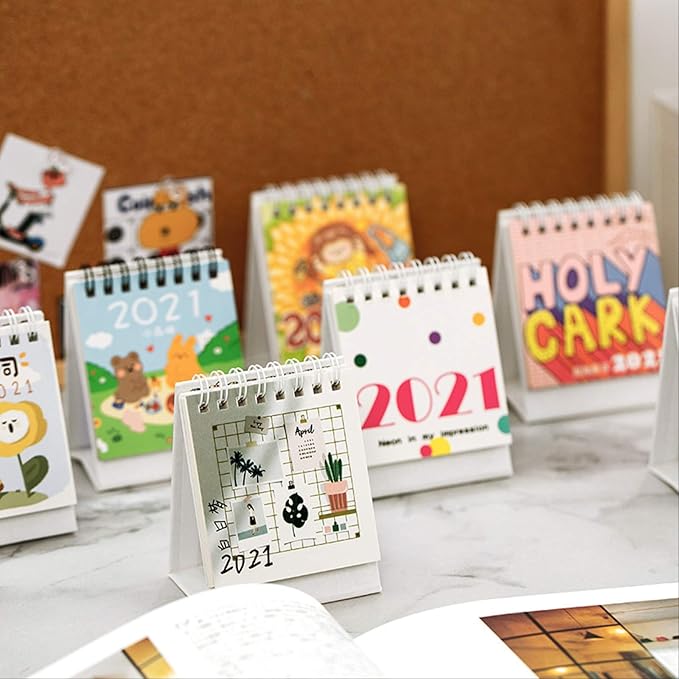 NC56 2021 Creative Ins Mini Desk Calendar DIY Portable Desk