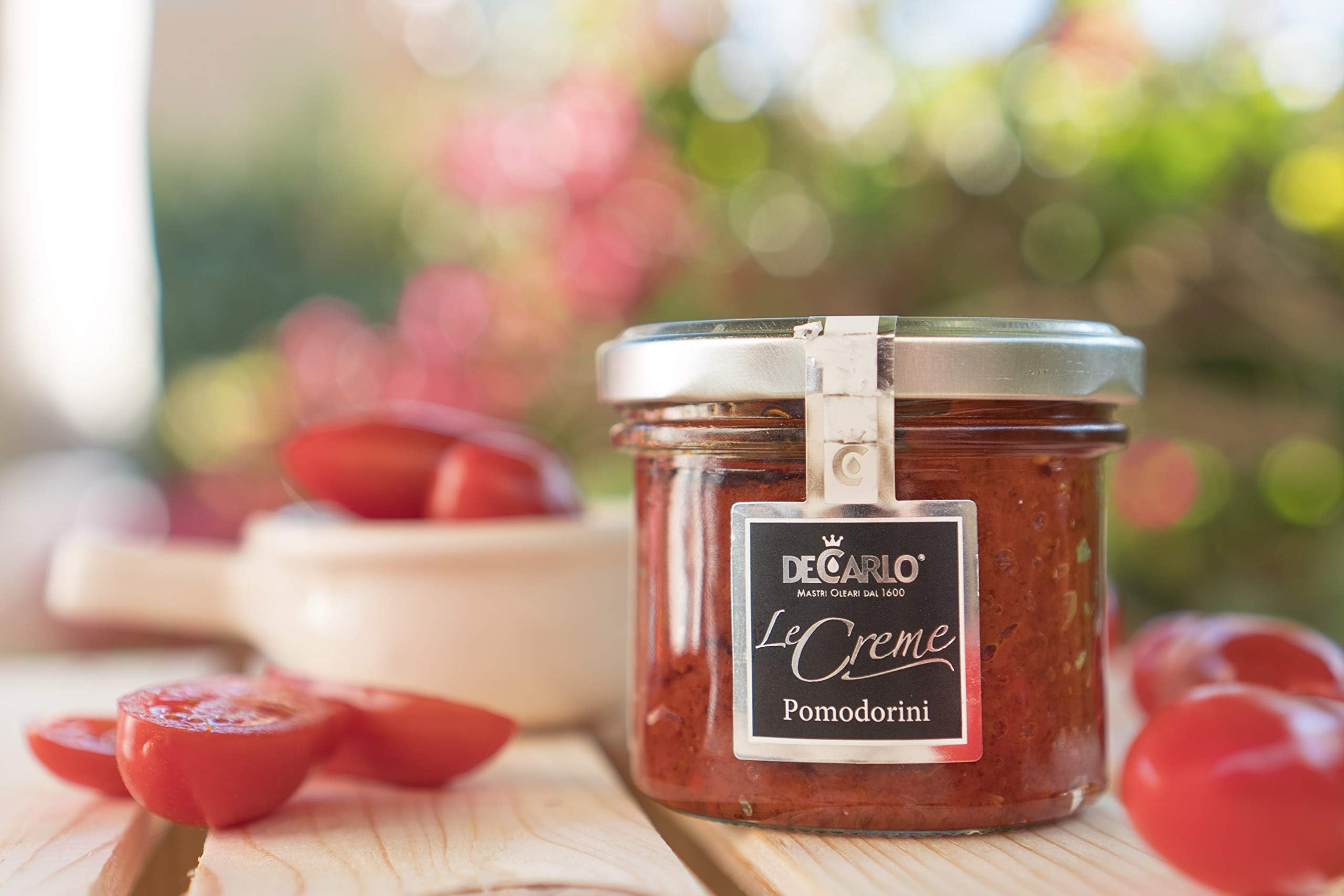 De Carlo Sun-dried Tomato Spread "Red Passion" from Bitritto Italy, Guaranteed Purity & Quality, Rich in both Aromas and Flavors, Sweet Cherry Tomato, ideal on Bruschettas, Hint of Heat