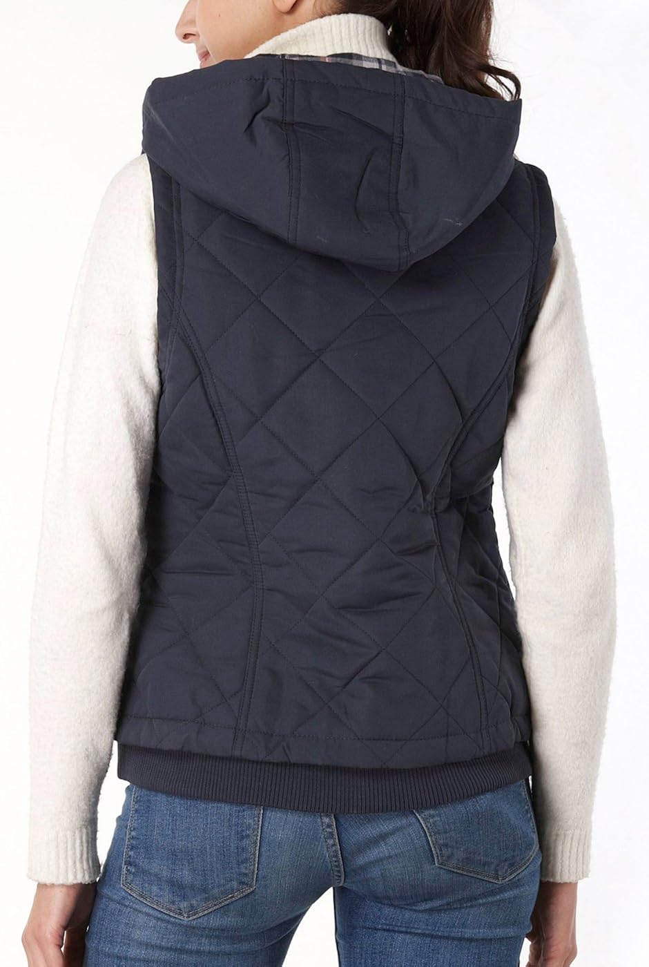 BGSD Women's Quilted Hooded Vest: Clothing