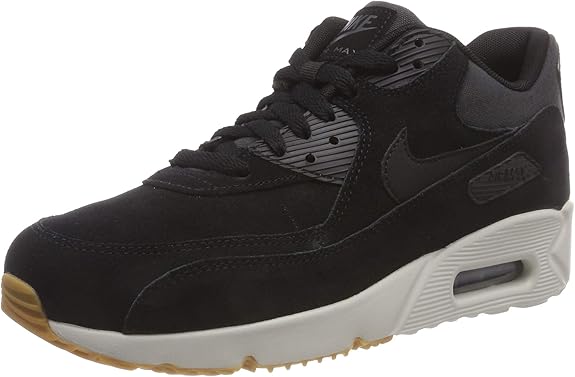 nike air max 90 ultra leather trainers in black