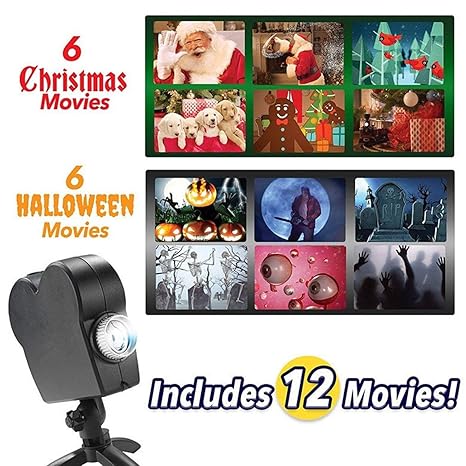 Impresiona a Tus vecinos Navidad Proyector de Ventana de Halloween ...