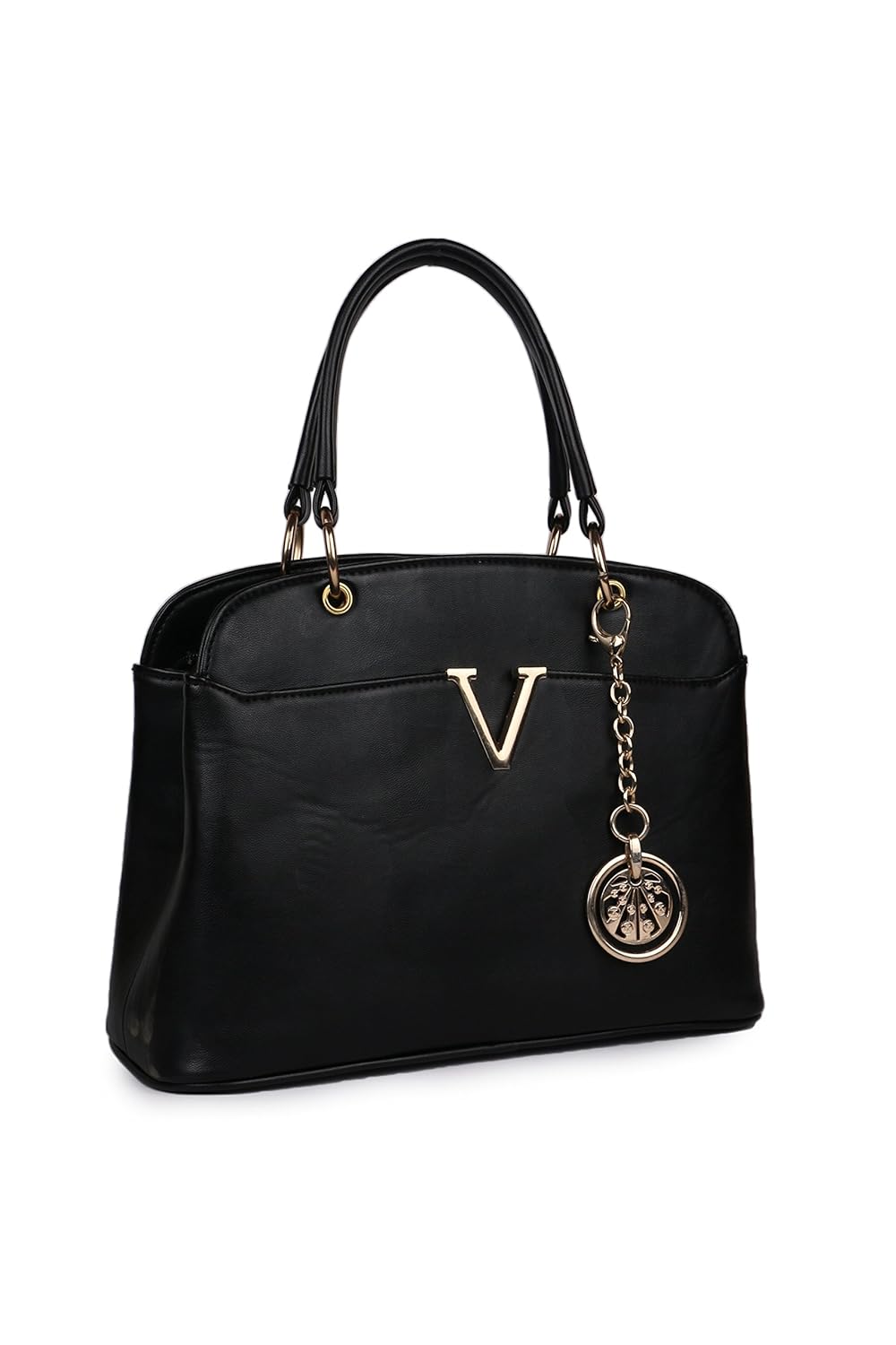 women marks women's handbag and wallet (black, combo of 2)