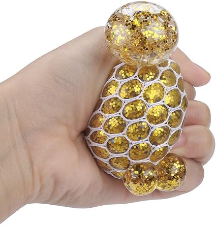 gold stress ball