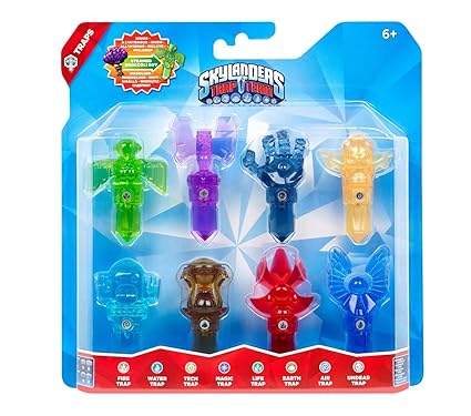 Skylanders Trap Team - 8er Traps Pack (Tech, Fire, Undead, Earth, Air, Life, Magic, Water)