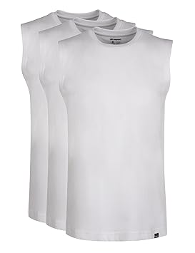 Ultrasport Herren Sport Freizeit Tank Shirt Ärmellos 3er-Pack