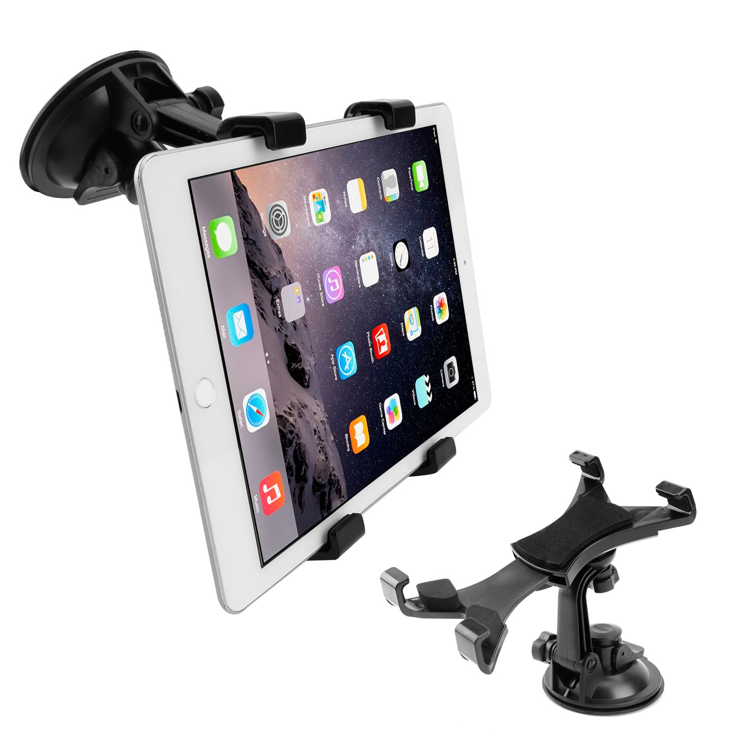 BEDEE Car Tablet Mount Holder, Car Dash Tablet Mount Holder Silicone Suction Cup for Car Windshield Dashboard for 7-10 Inch Screen Tablet 360 Degree Rotation for iPad Mini 4/3/2/1,Samsung Galaxy Tab