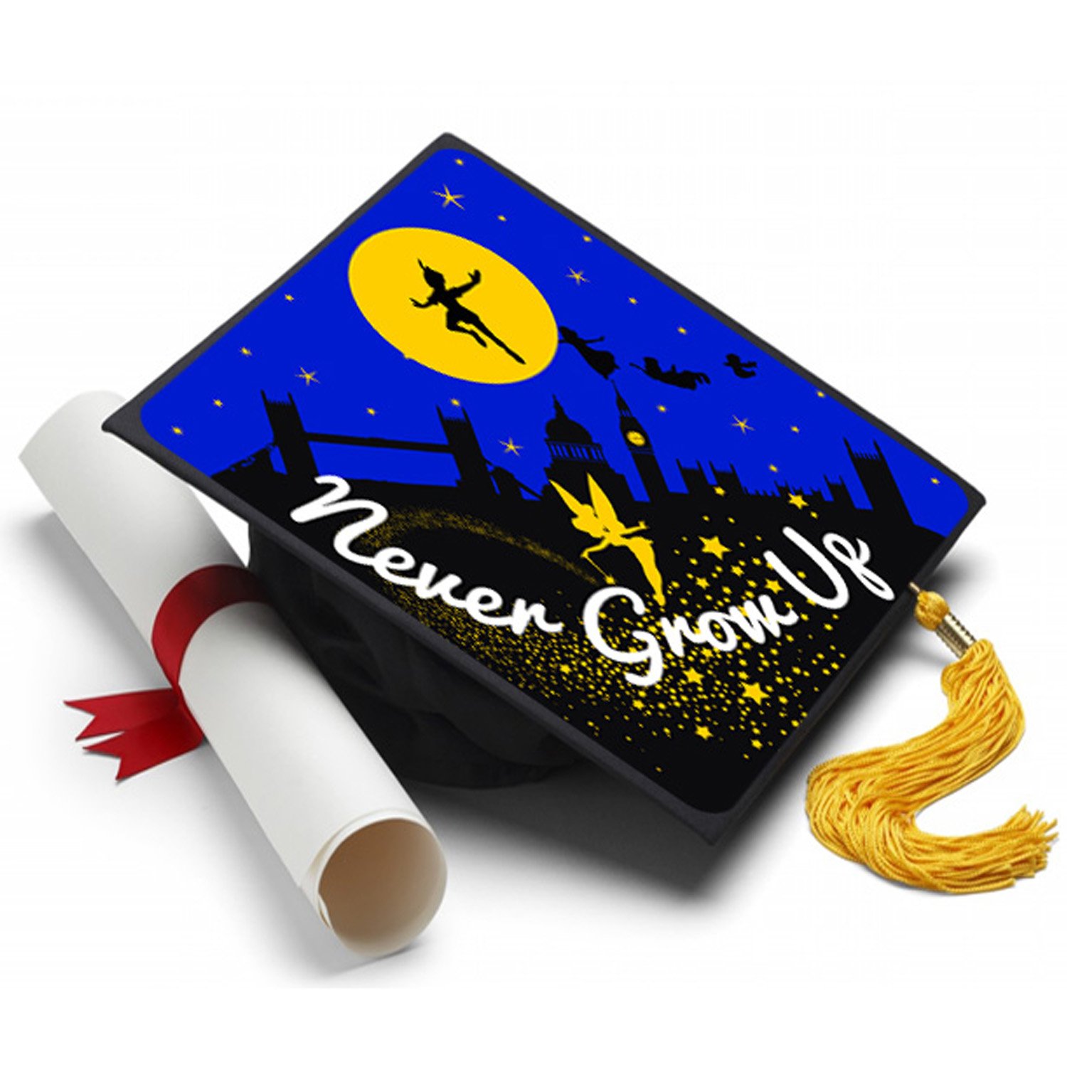 Peter Pan Grad Cap Topper, Grad Cap Decorations or Graduation Accessory