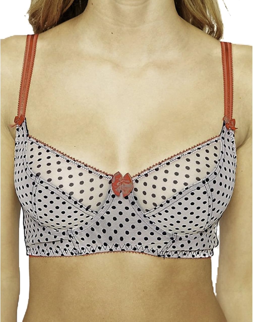 Claudette Dessous Full Coverage Bra Peacoat Polka Dot At Amazon