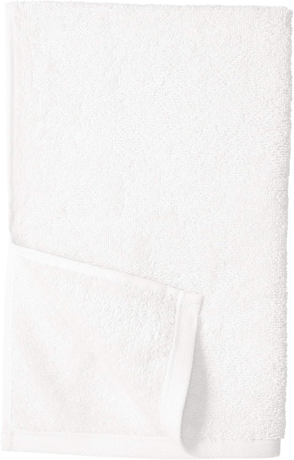 Basics Cotton Hand Towels, White - Pack of 12: Home & Kitchen