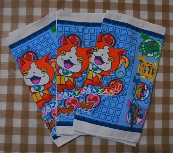 Amazon バンダイ 妖怪ウォッチ フェイスタオル ３枚 綿１００ アニメ 萌えグッズ 通販