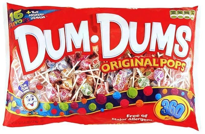 Amazon Com Dum Dums 360 Count Bag Suckers And Lollipops Grocery Gourmet Food dum dums 360 count bag