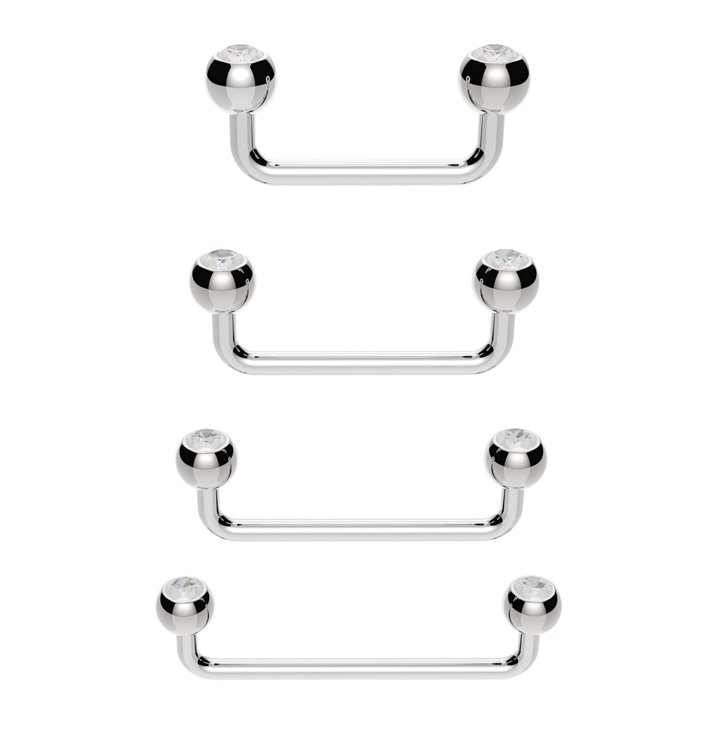 The Emporium Direct Staple Surface Piercing Barbell Bar (Various Gauges