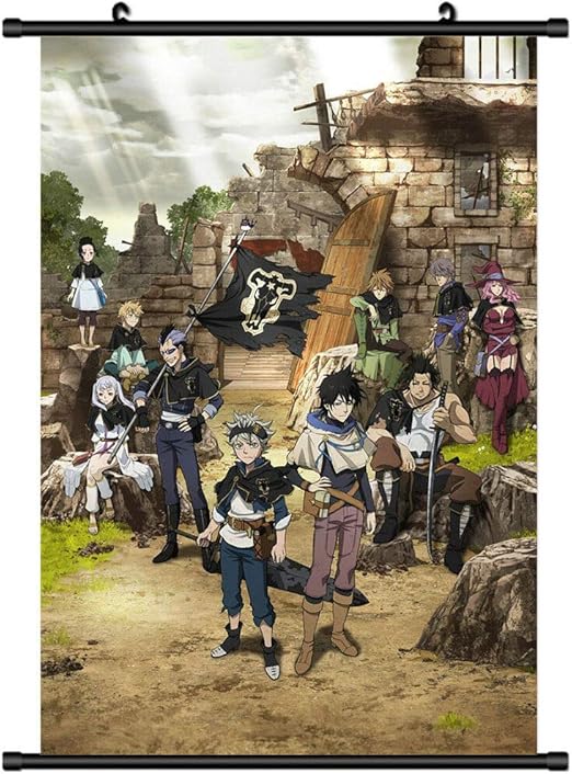 Amazon Com Fidgetgear Black Clover Anime Poster Hd Canvas Print