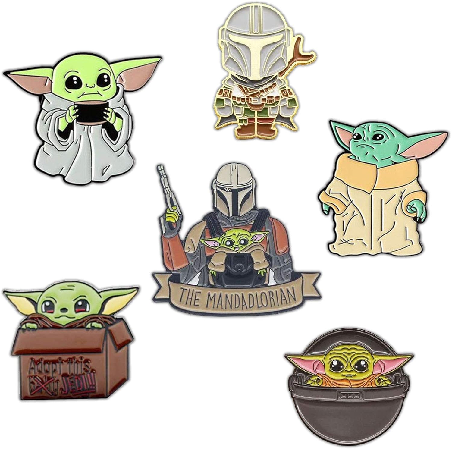 Enamel Child Pin Lapel Backpacks Cute For Pin Enamel Cute Pins Enamel Mandalorian Wars Pin Star Lapel Enamel Grogu Yoda Baby Sholing 6 Set Pin Brooches Pins Online Cheap Www Klevering Com