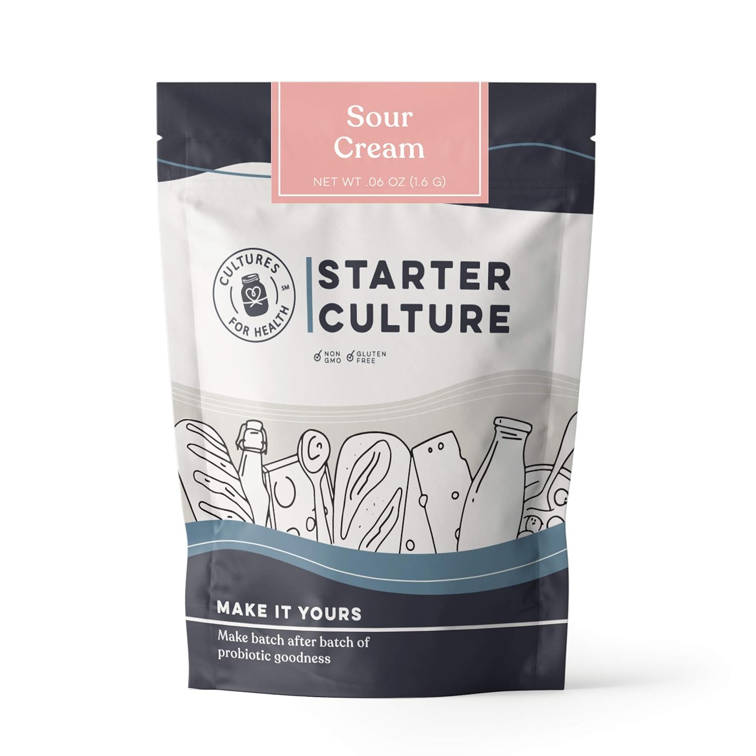 Sour Cream Starter Culture Cultures For Health Homemade Thick Tangy Healthy Probiotic Sour Cream No Maintenance Non Gmo Amazon Com Grocery Gourmet Food